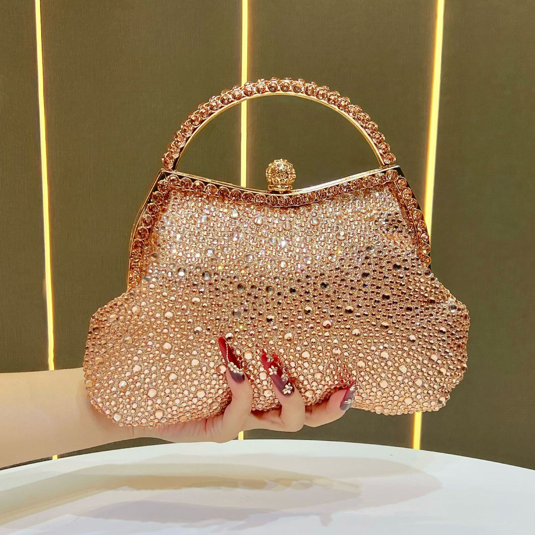 Exquisite Strass-besetzte Abendhandtasche