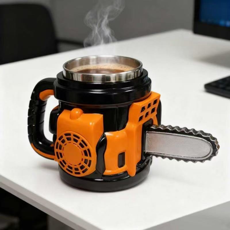 Kaffeetasse im Kettensägen-Design Karnz