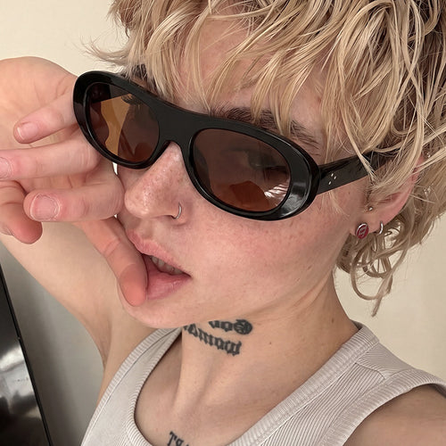 Damen modische Oversized-Sonnenbrille mit elegantem Schildkrötenmuster Karnz