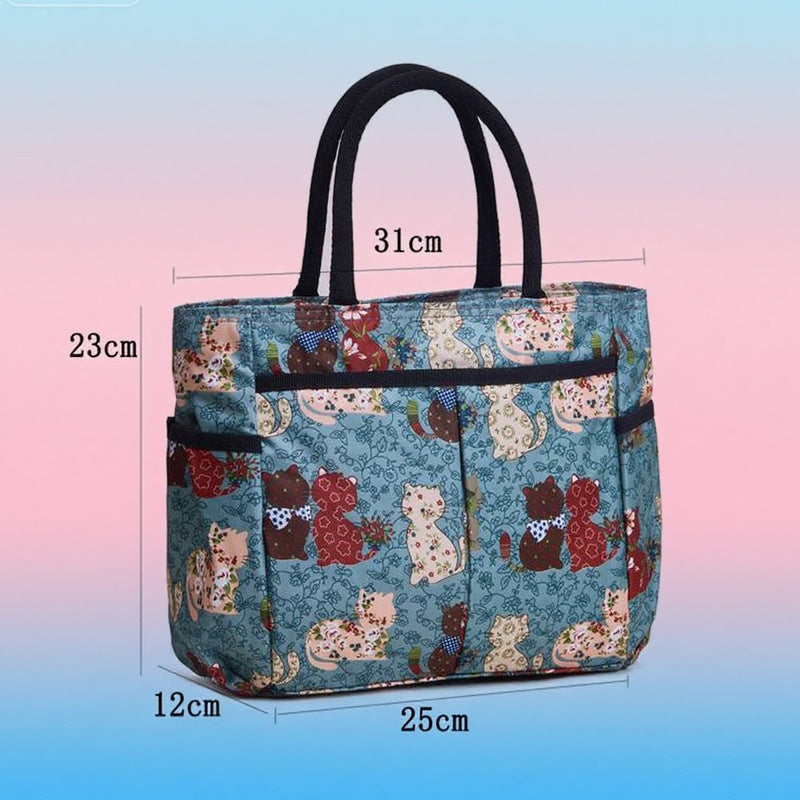 Blumenmuster Mehrfach-Taschen Einkaufsbörse Karnz