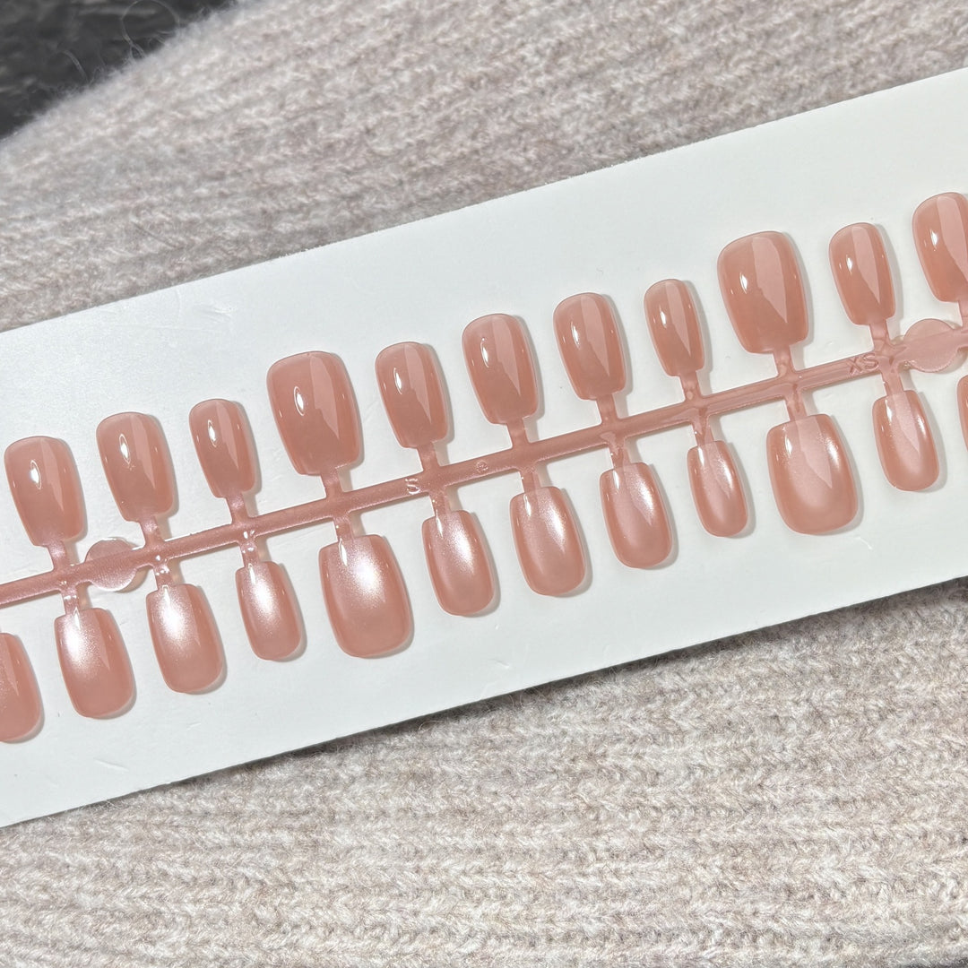 Premium Glänzende Press-On Nagelset