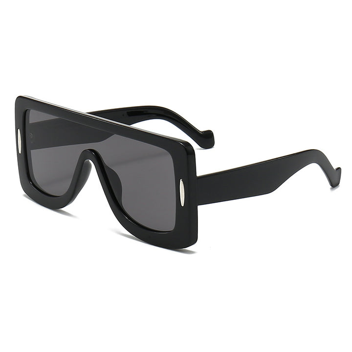 Damen Oversized Sonnenbrille im modernen Bauhaus-Stil Karnz