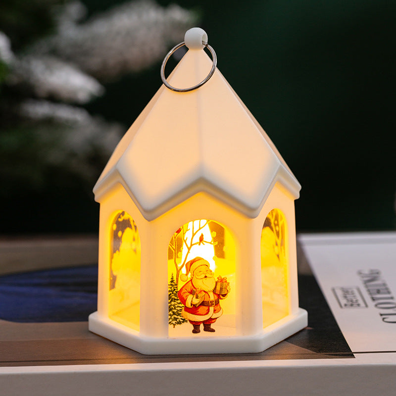LED Weihnachtslaterne mit nostalgischem Design