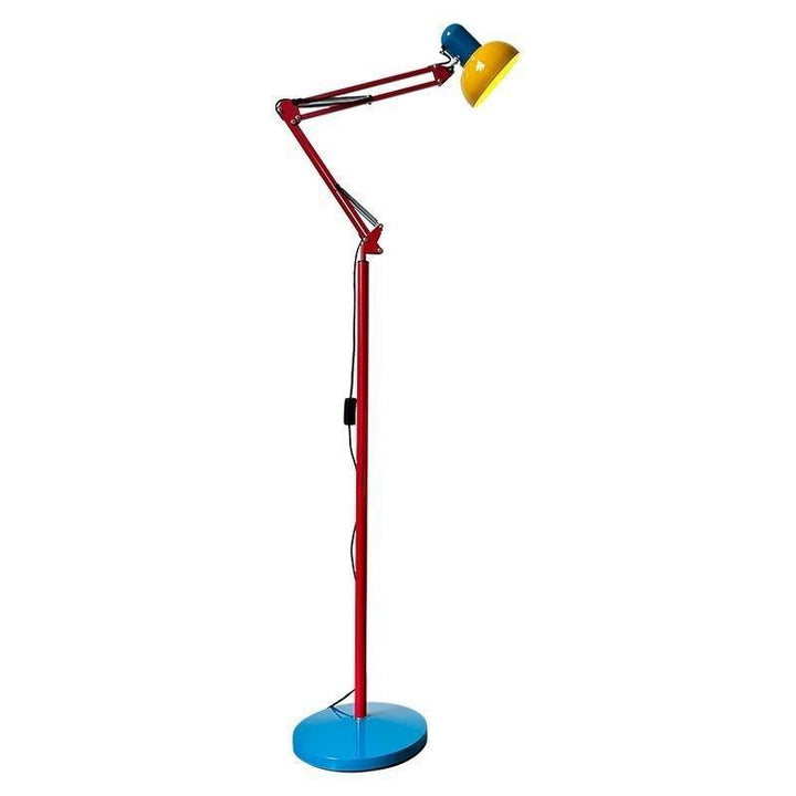 Verstellbare moderne Stehlampe mit buntem Design