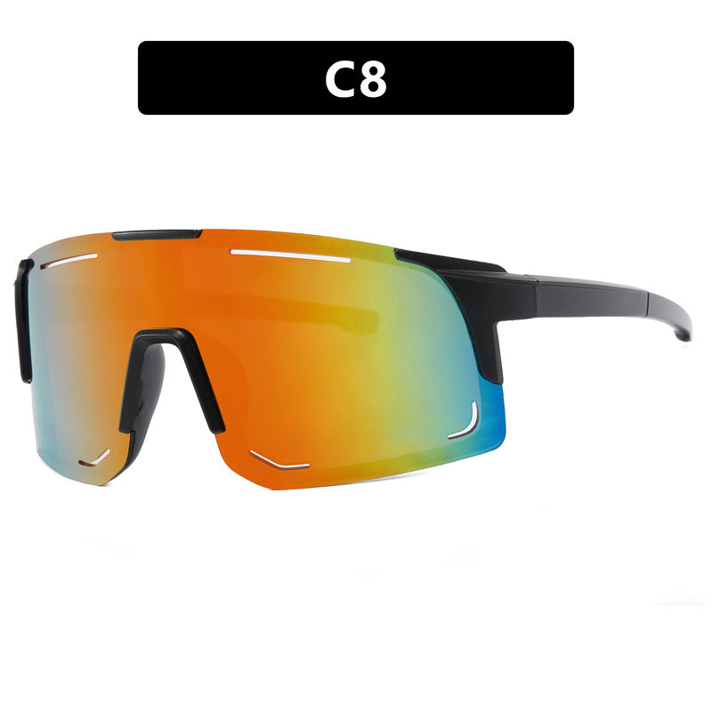 Damen sportliche Sonnenbrille mit integriertem UV-Schutz und großem Sichtfeld Karnz