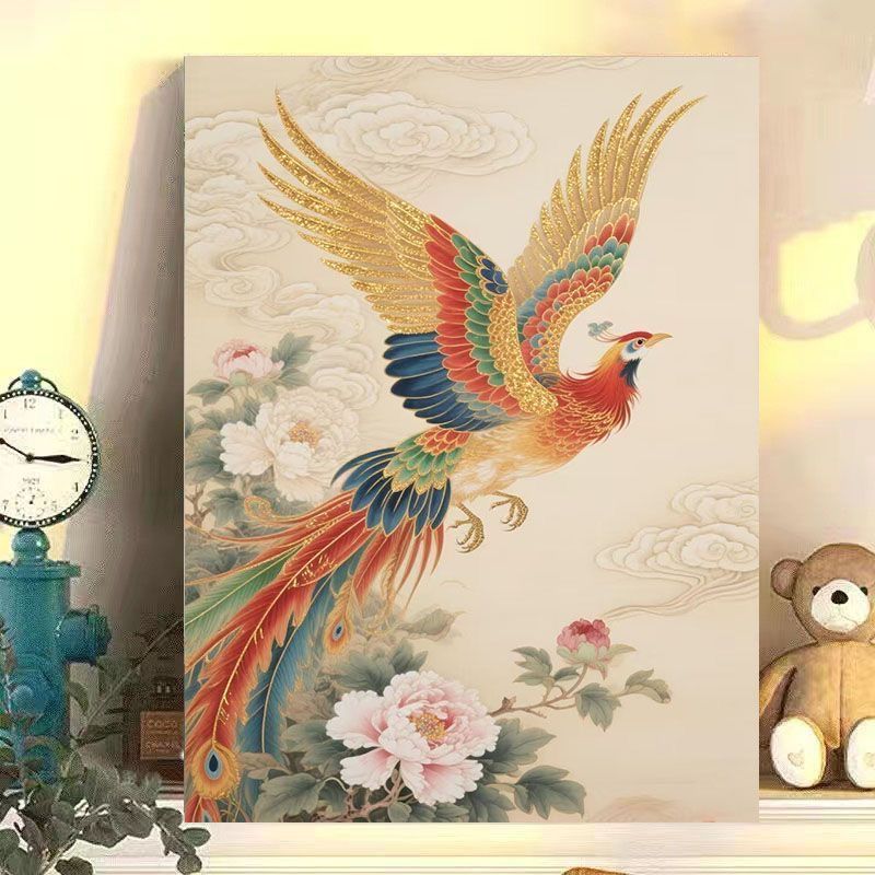 Mythical Phoenix Leinwandkunst Karnz