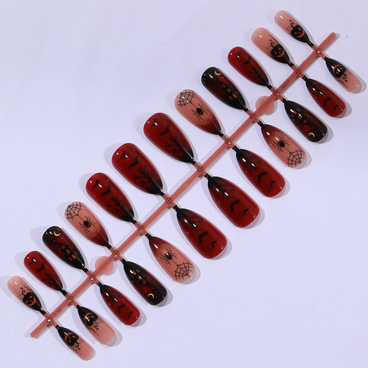 Gothic Halloween-Themen Stiletto Nagelkunst Erweiterungen Karnz 1789713505