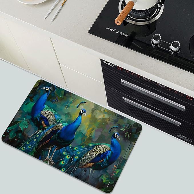 Luxuriöse Blättermuster Badematte