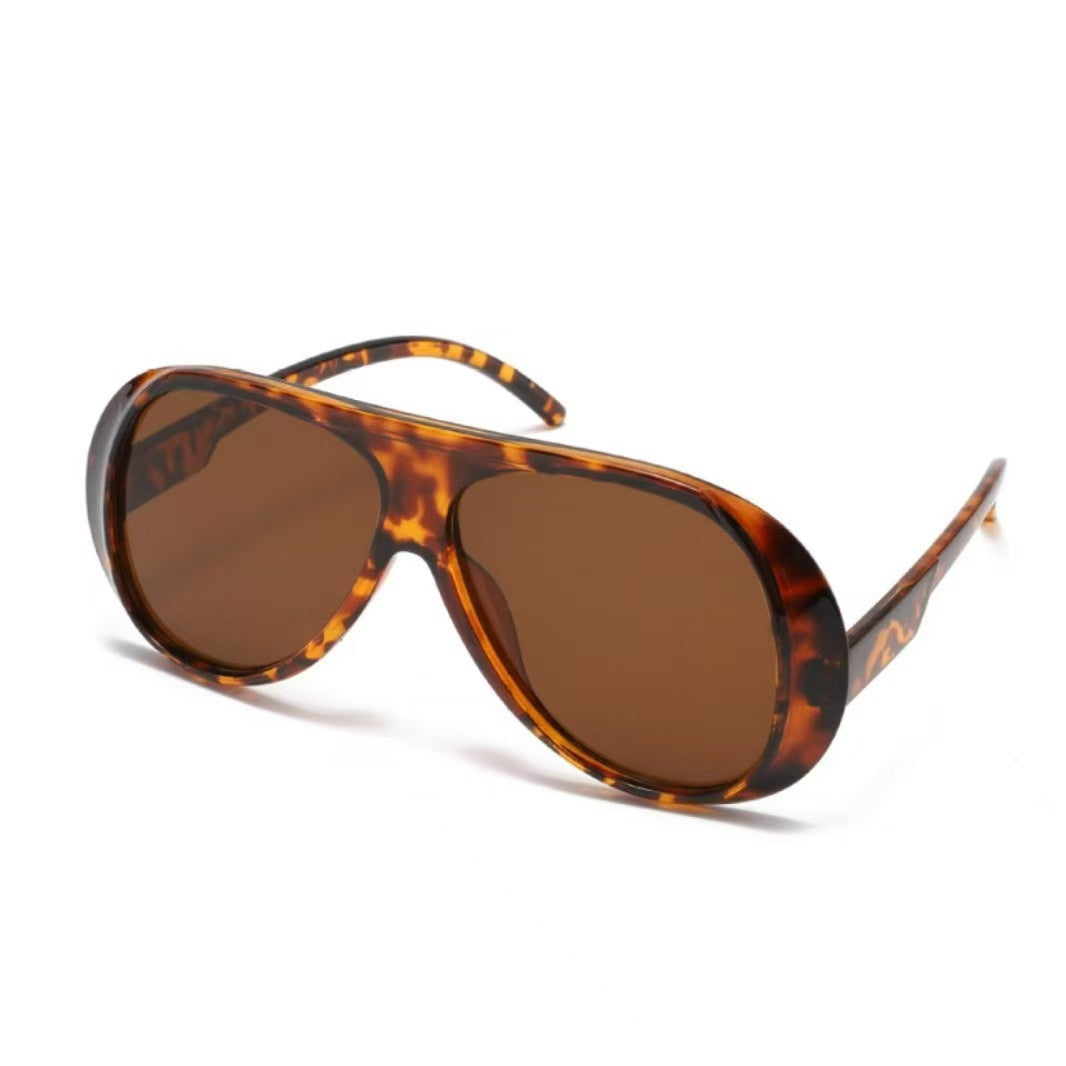 Damen elegante Oversized-Sonnenbrille mit UV-Schutz Karnz