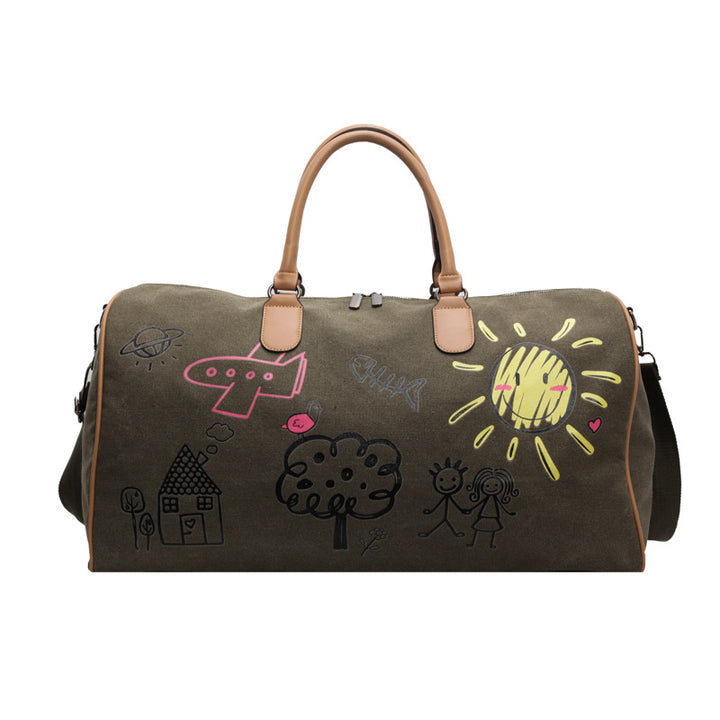 Kreative bedruckte Wochenend-Duffle-Tasche