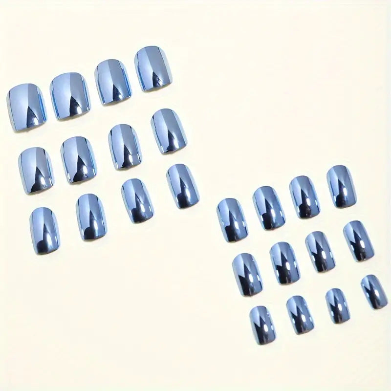 Metallic Finish Press-On Nail Set Karnz