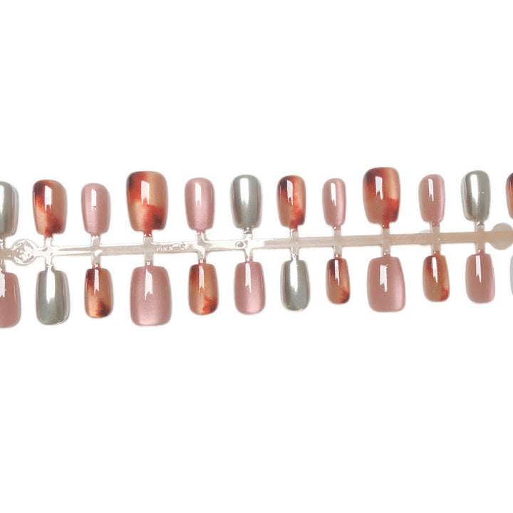 Premium Metallic Finish Press-On Nagel Set