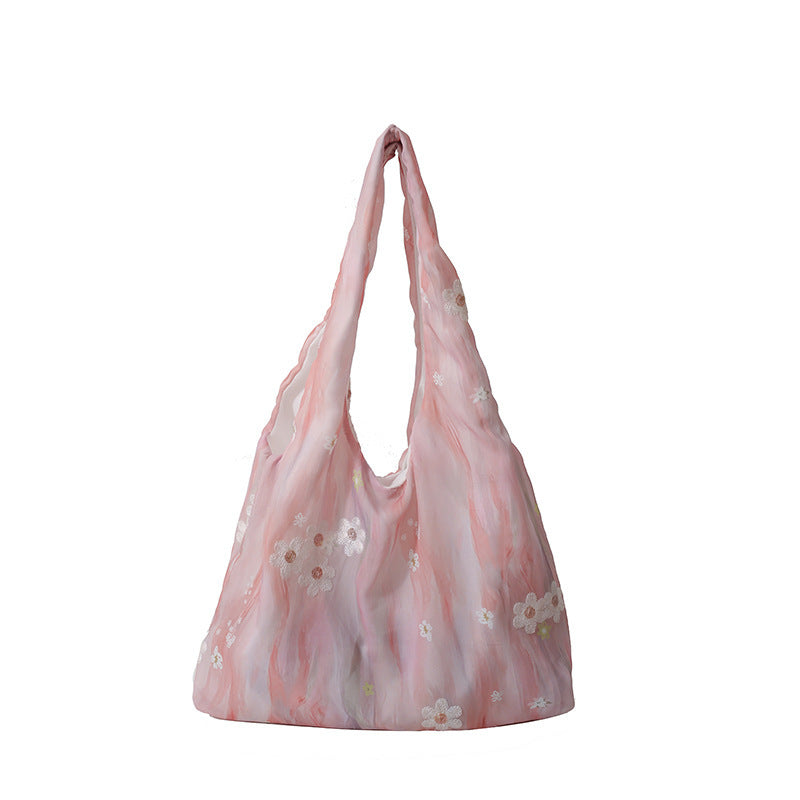 Elegante floral bedruckte Schulter Tote Bag Karnz