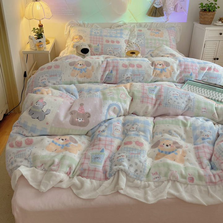 Gemütliche Plüschdecke