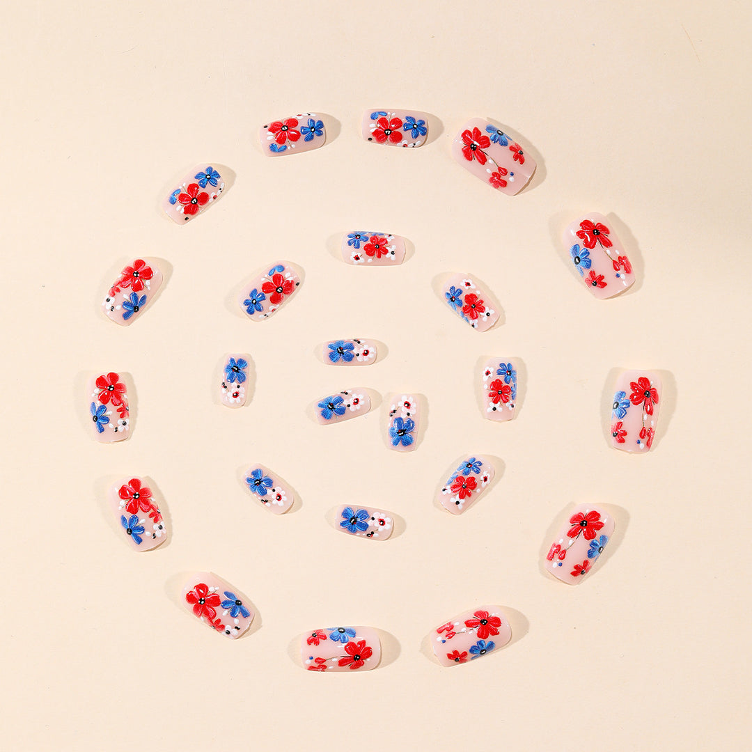 Floral 3D Nagelkunst Set Karnz