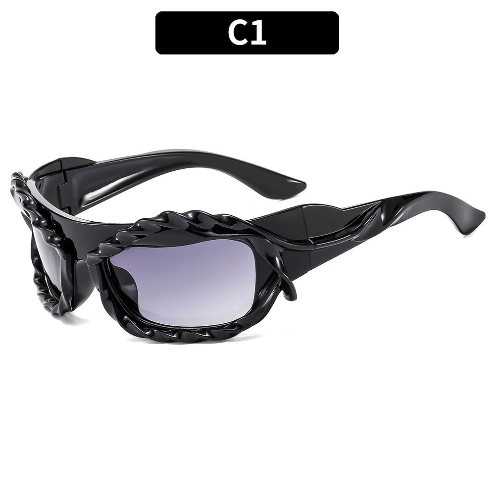 Modische Übergroße Schild Sonnenbrille