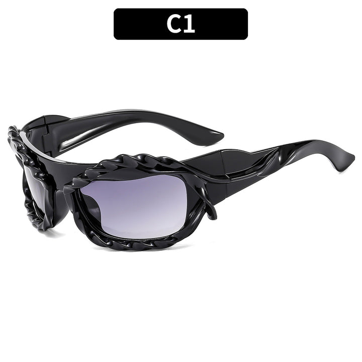 Modische Übergroße Schild Sonnenbrille