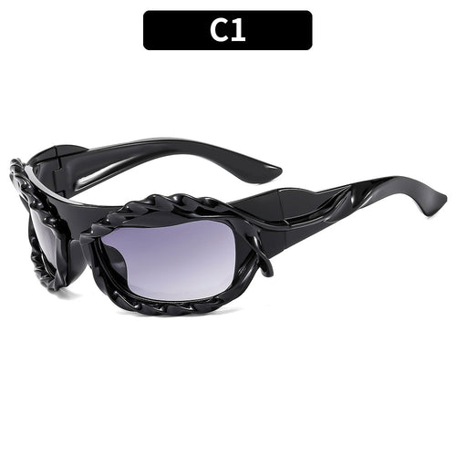 Modische Übergroße Schild Sonnenbrille