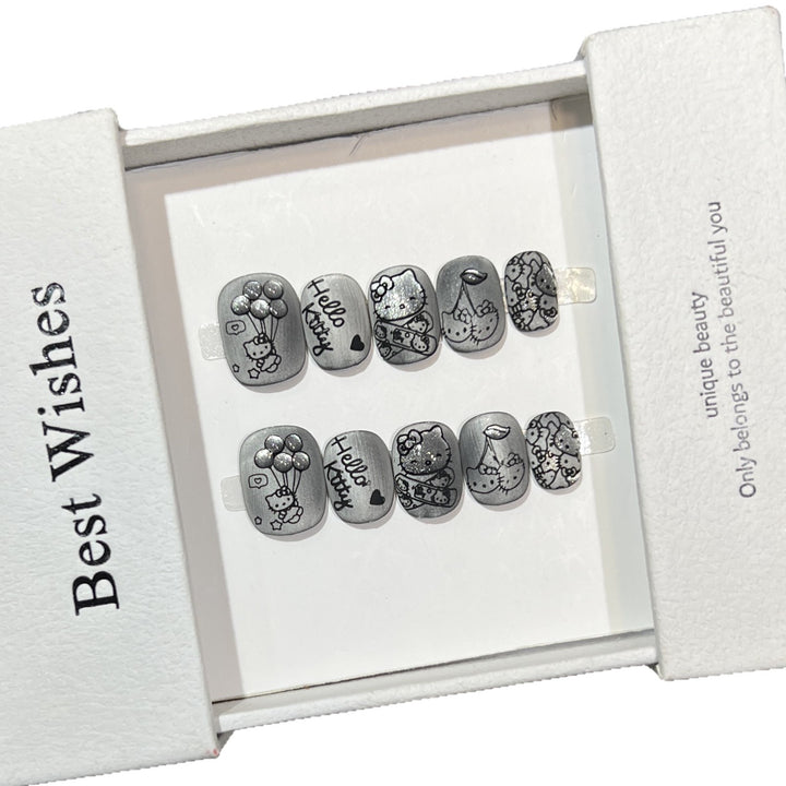 Charakter-Themen Press-On Nagelkunst Set
