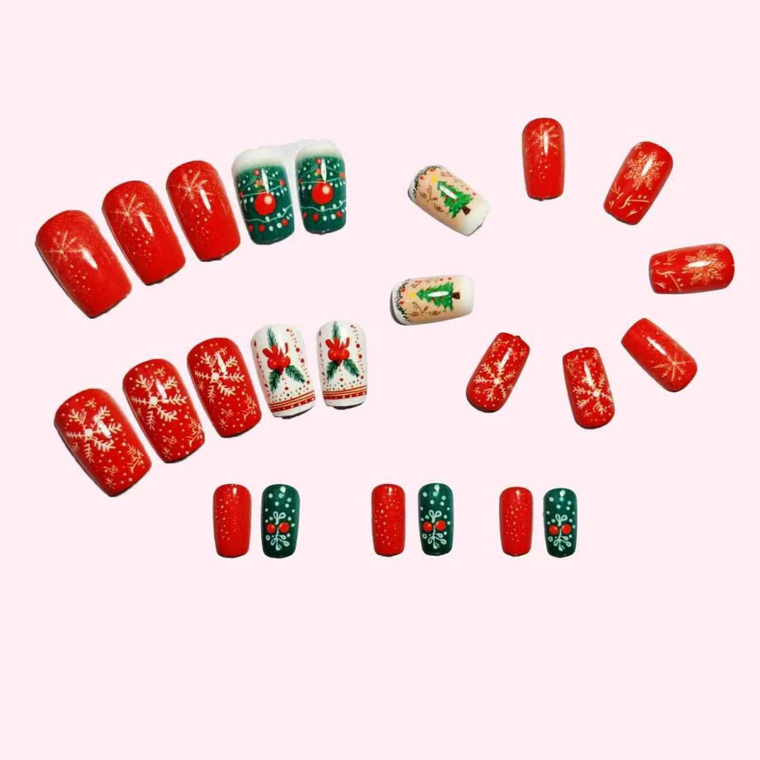 Festliches Feiertags-Nagelkunstset