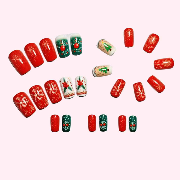 Festliches Feiertags-Nagelkunstset