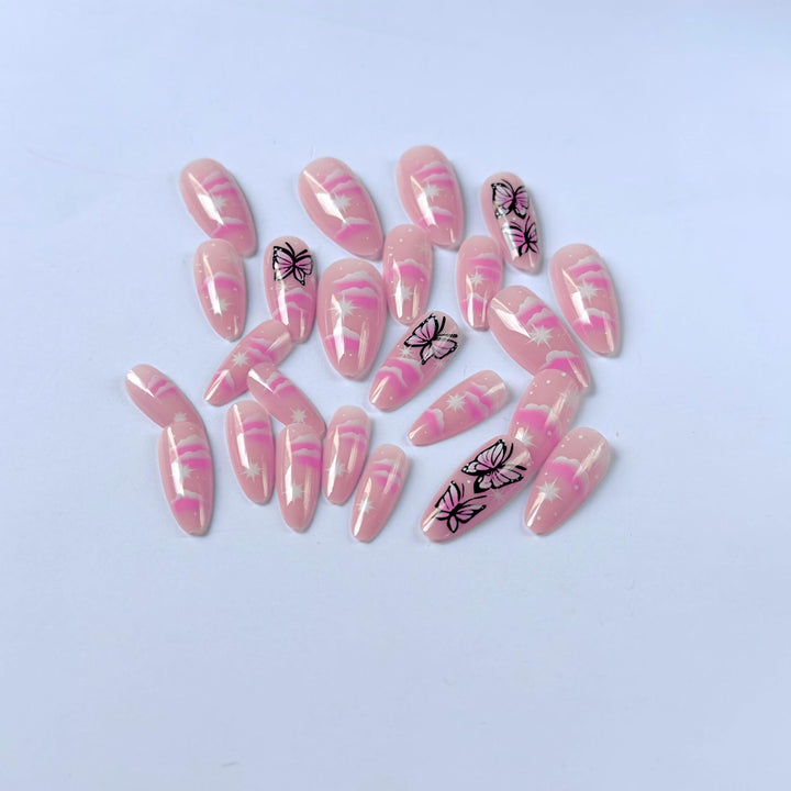 Künstlerisches Schmetterling Nail Art Set  1790958181