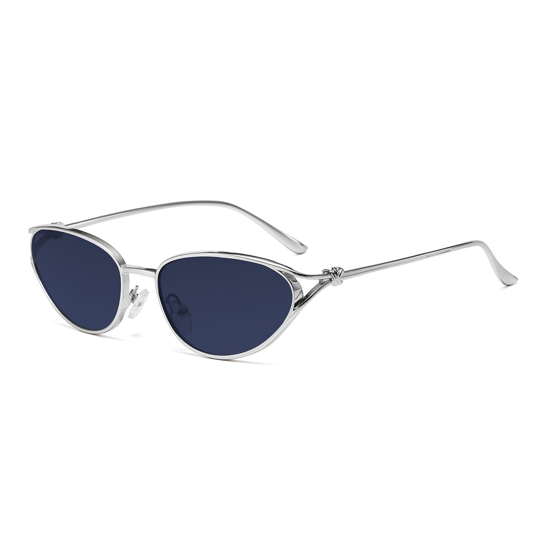 Cat-Eye Sonnenbrille mit eleganten metallischen Akzenten Karnz