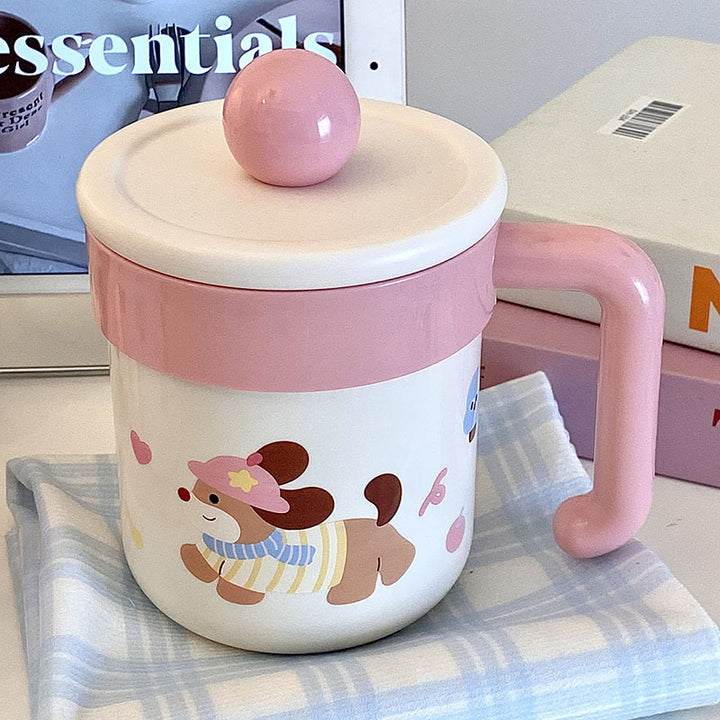 Kaffeebecher mit Verspieltem Hundemotiv Karnz