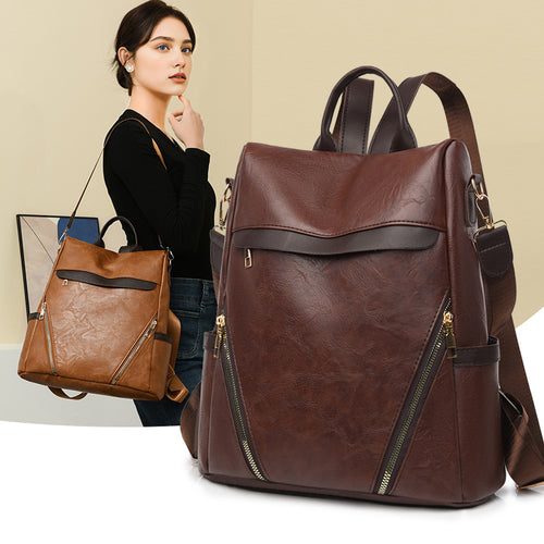 Multifunktionaler Leder Rucksack Karnz