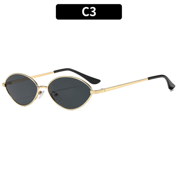 Vintage-inspirierte ovale Sonnenbrillen