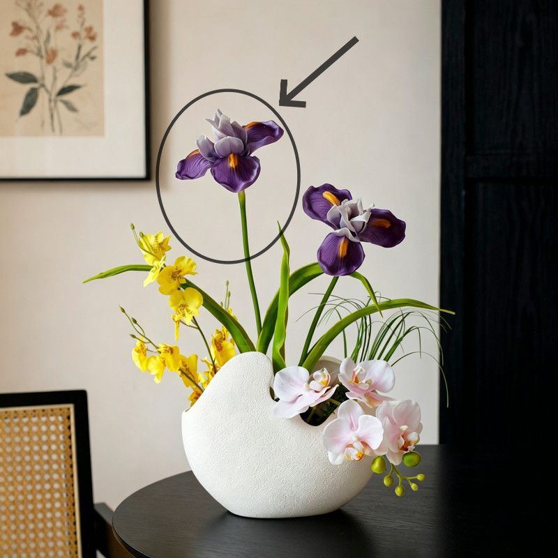 Moderne Keramische Blumenarrangement