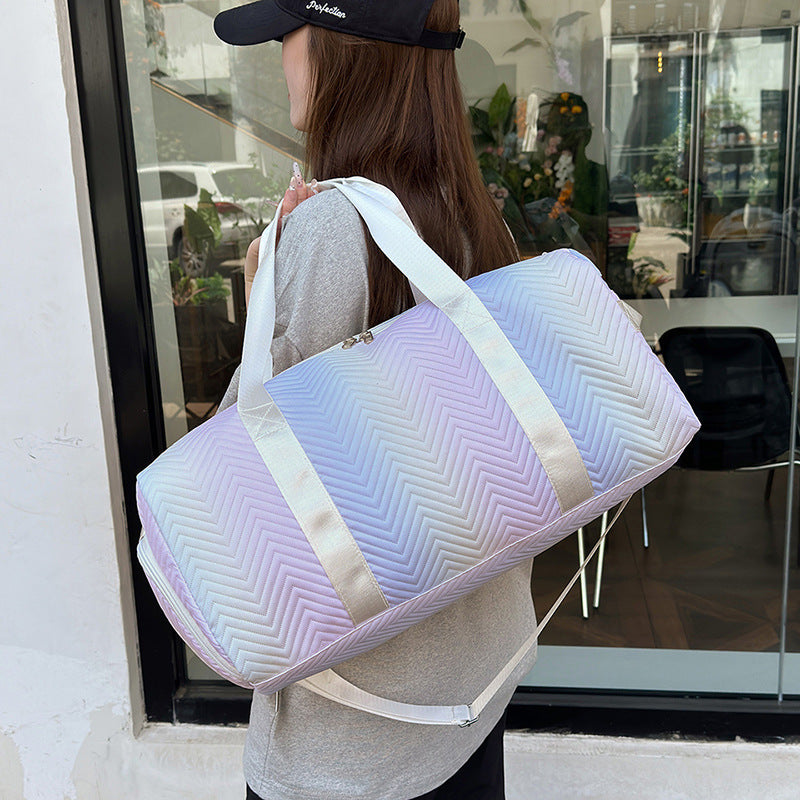 Chevron gesteppte Reisetasche Karnz