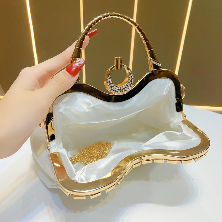 Glamouröse Gepolsterte Abendhandtasche