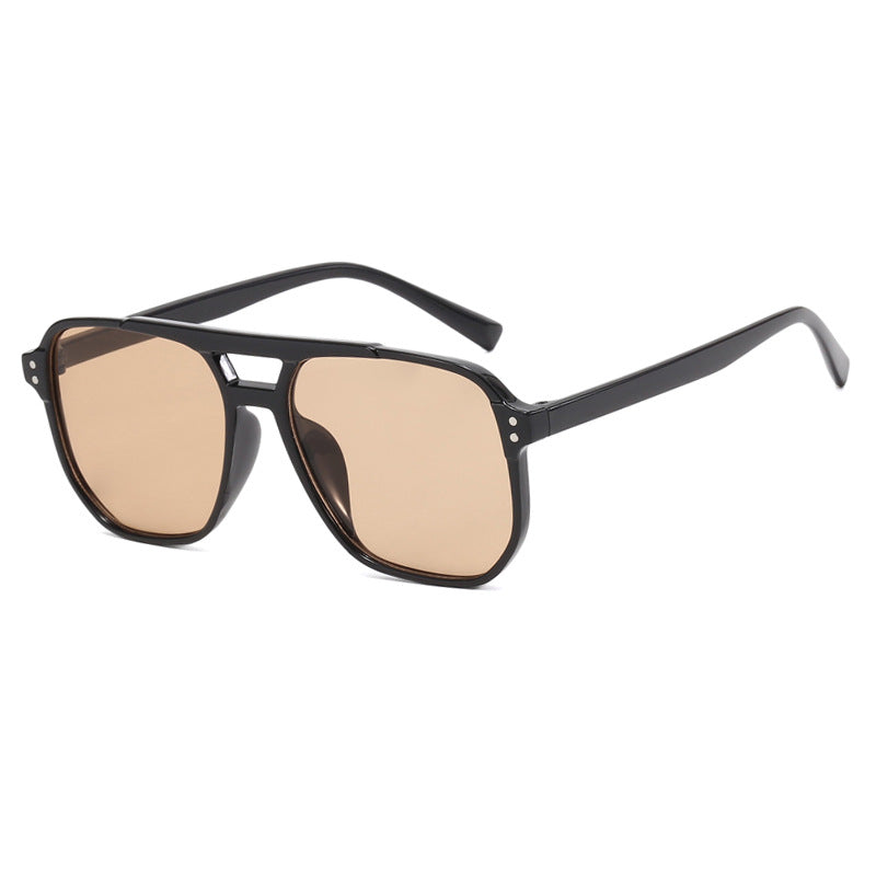 Damen oversized Sonnenbrille mit geometrischem Design und UV-Schutz Karnz