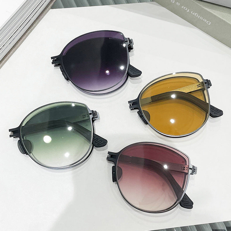 Damen trendige Oversized Sonnenbrille im futuristischen Design Karnz