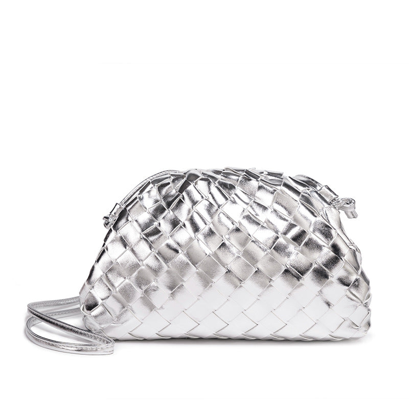Elegante Gewebte Leder Eimer Tasche Karnz