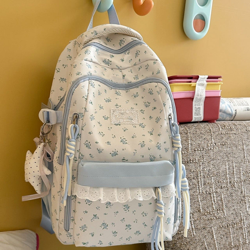 Stylische Blumenmuster-Rucksack Karnz