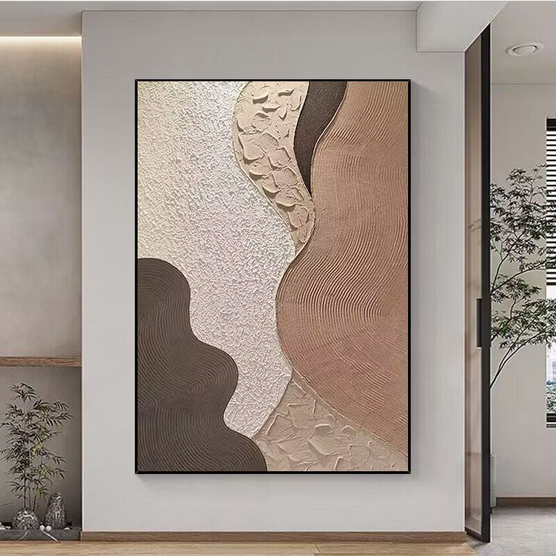 Strukturiertes zeitgenössisches abstraktes Leinwandkunstwerk
