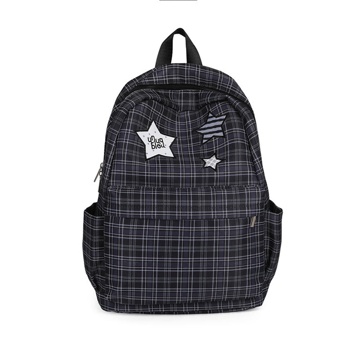 Stylischer praktischer Rucksack mit Karomuster Karnz