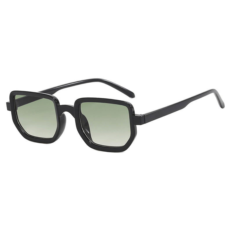 Damen geometrische Sonnenbrille mit modischem Rahmen und schützenden Gläsern Karnz
