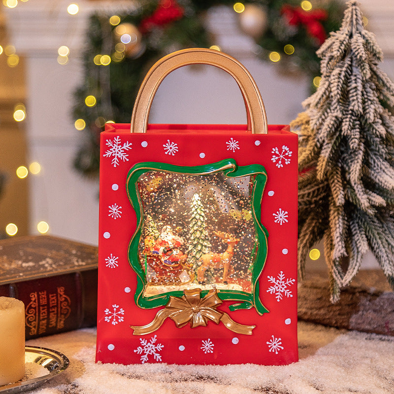 Festliche Dekorative Schneekugel Tasche