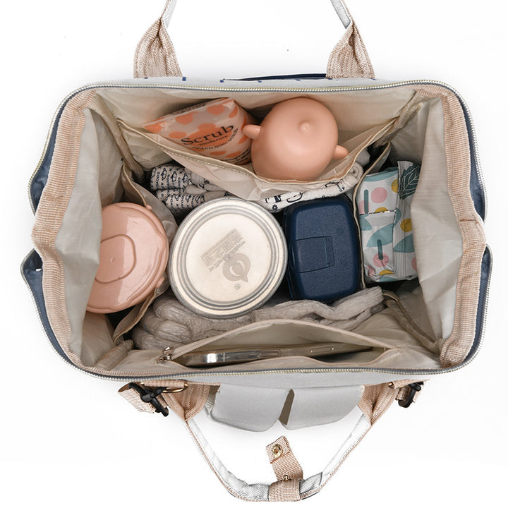 Stylische Multifunktions-Windelrucksack Karnz