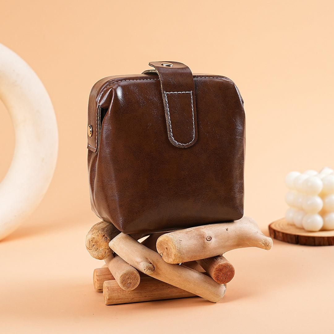 Premium Leder Kosmetiktasche