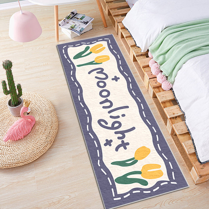Florales Design Bereich Läufermatte