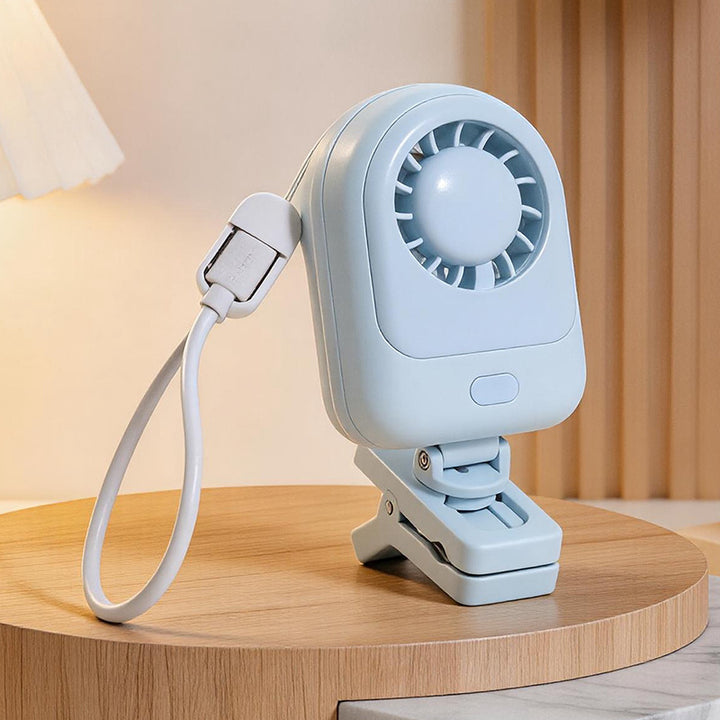 Unisex Klammer Handventilator mit leistungsstarker Windtechnologie Karnz
