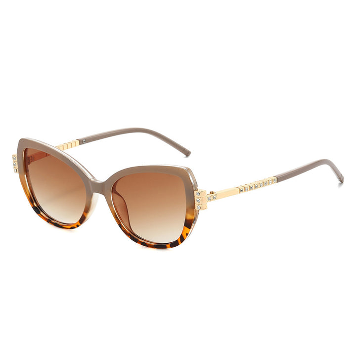 Oversized Luxus Katzenaugen Sonnenbrille Karnz