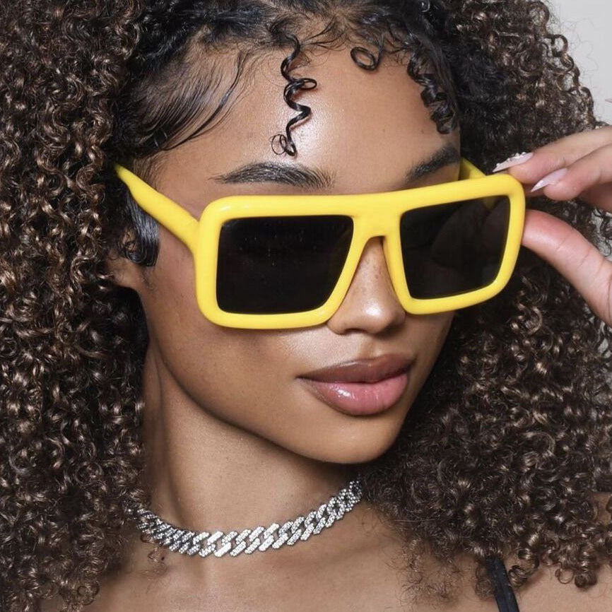 Damen modische Sonnenbrille im trendigen Oversized-Design Karnz