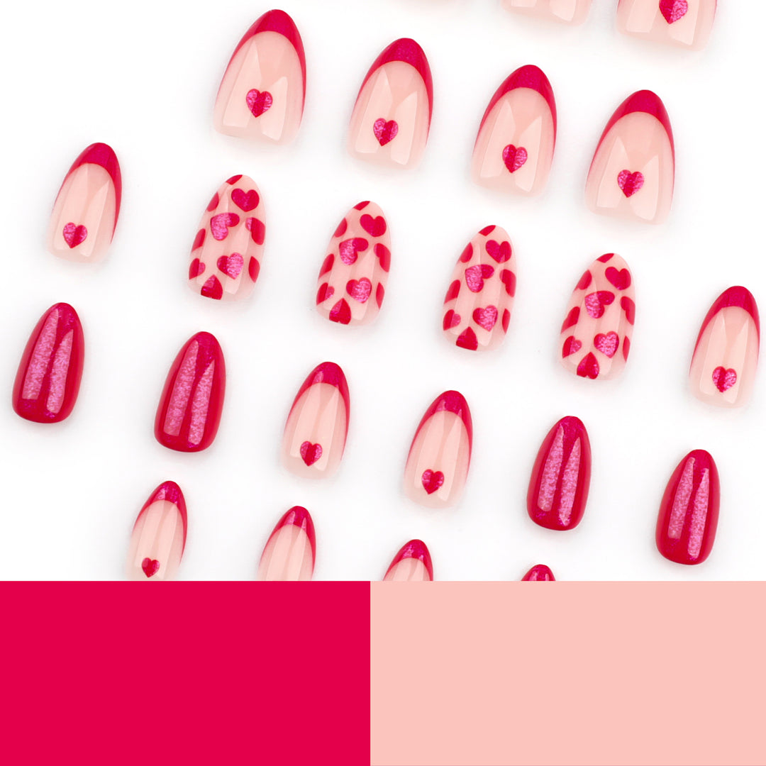 Kunstvolle Coole Nagelkunst mit Herzen Karnz
