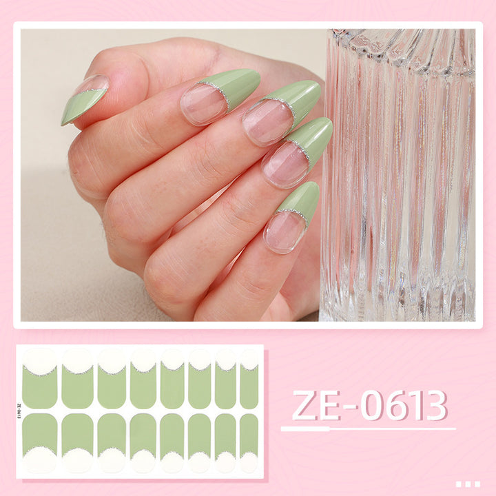 Elegante French Tip Nagelkunst Wraps