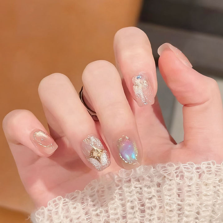Kunstnägel Im Eleganten Glitzer-Finish Karnz